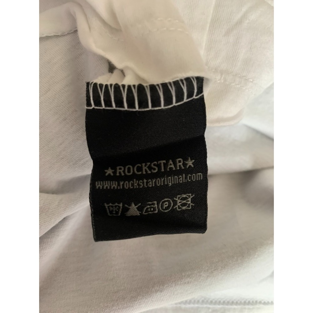 ROCKSTAR‎ Sushi Men's Size XL Distressed Blue Double Layer L/S Grunge Streetwear - Picture 9 of 10
